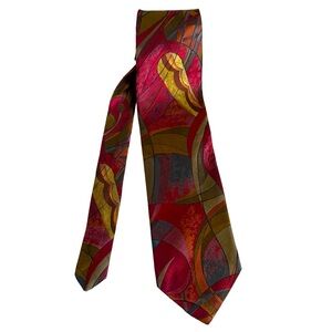 Bugatti Italian Silk Abstract Print Tie